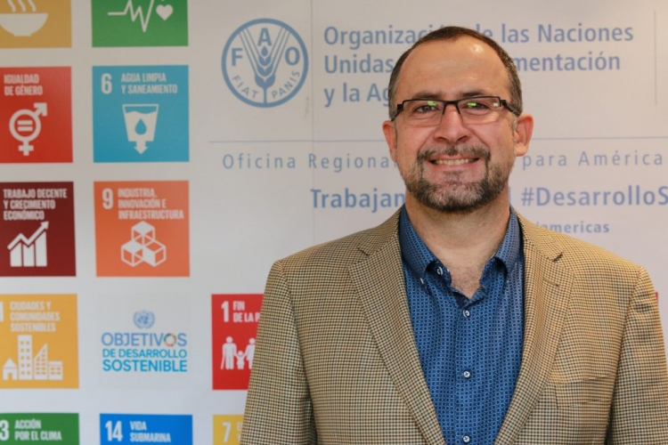 Representante da Organização para a Alimentação e Agricultura da ONU no Brasil, dr. Rafael Zavala