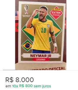 Figurinha 'impossível' de Neymar do álbum da Copa vale R$ 9 mil -  Inteligência Financeira