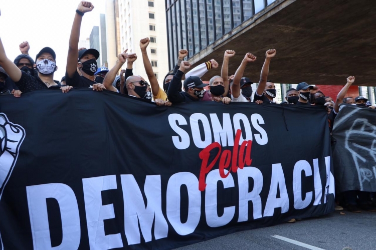 Manifestação antifascista ocorreu no último domingo em São Paulo