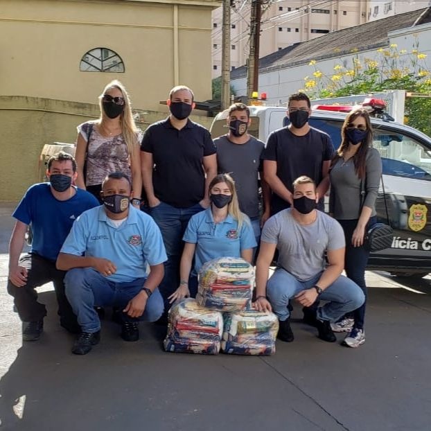 Alunos do cargo de escrivão da Polícia Civil arrecadaram 110 cestas básicas para doar em Rio Preto 