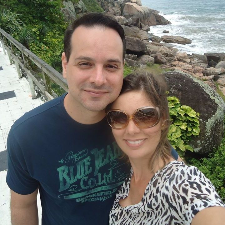 Cândice e o marido Paulo Moreschi, delegado pertencente a Seccional de Rio Preto 