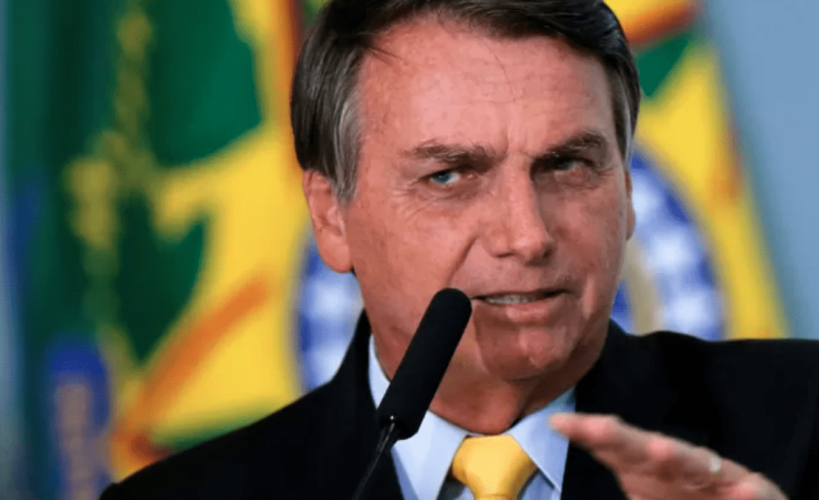 O presidente Jair Bolsonaro durante divulgação do Auxílio Brasil