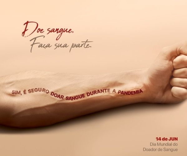 Campanha "É seguro doar sangue"